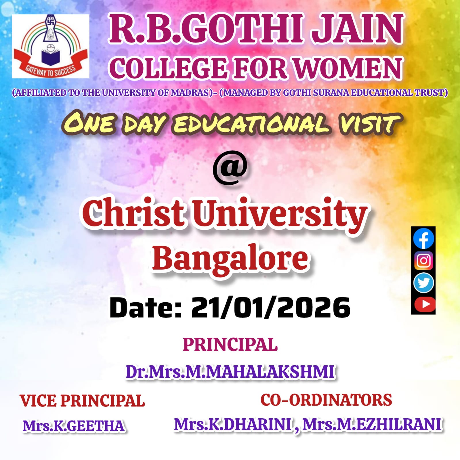 One Day Education Visit-Christ University Bangalore